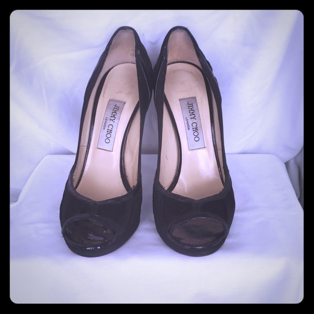 Satin peep toe Jimmy Choo